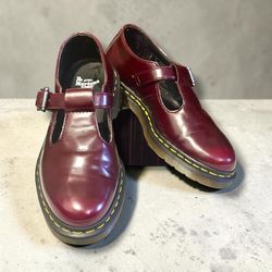Dr. Martens “Polley” Mary Jane Shoes Size 7 in Cherry Red