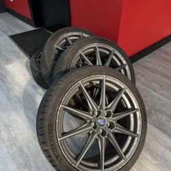 2025 SUBARU BRZ BR-Z FACTORY 18 WHEELS TIRES OEM RIM MICHELIN SU003-09471