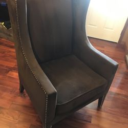 Highback chair with some cat scratches