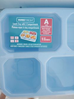 Lunch trays with 5 compartments 3 PK
