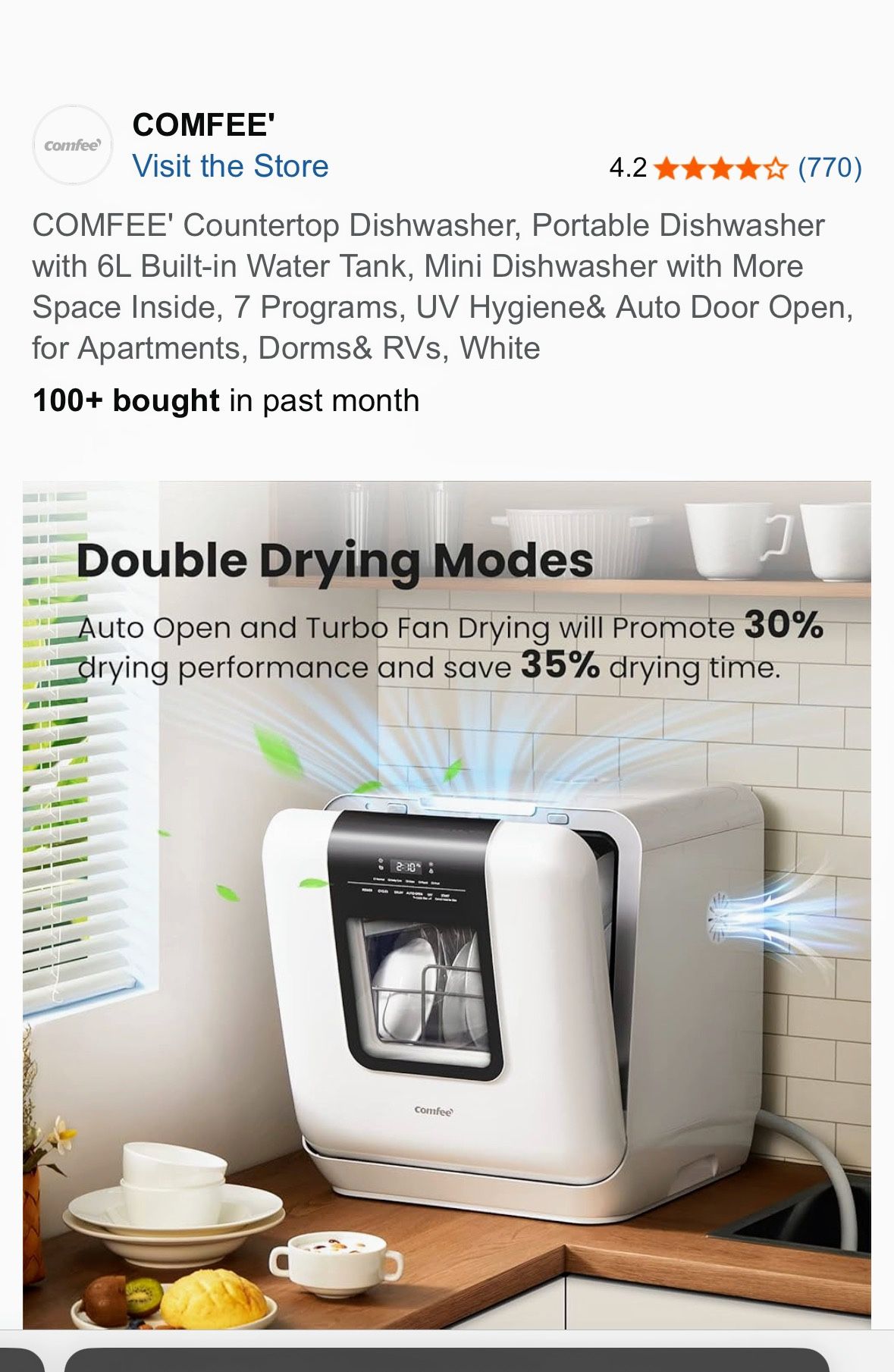 COMFEE MINI DISHWASHER