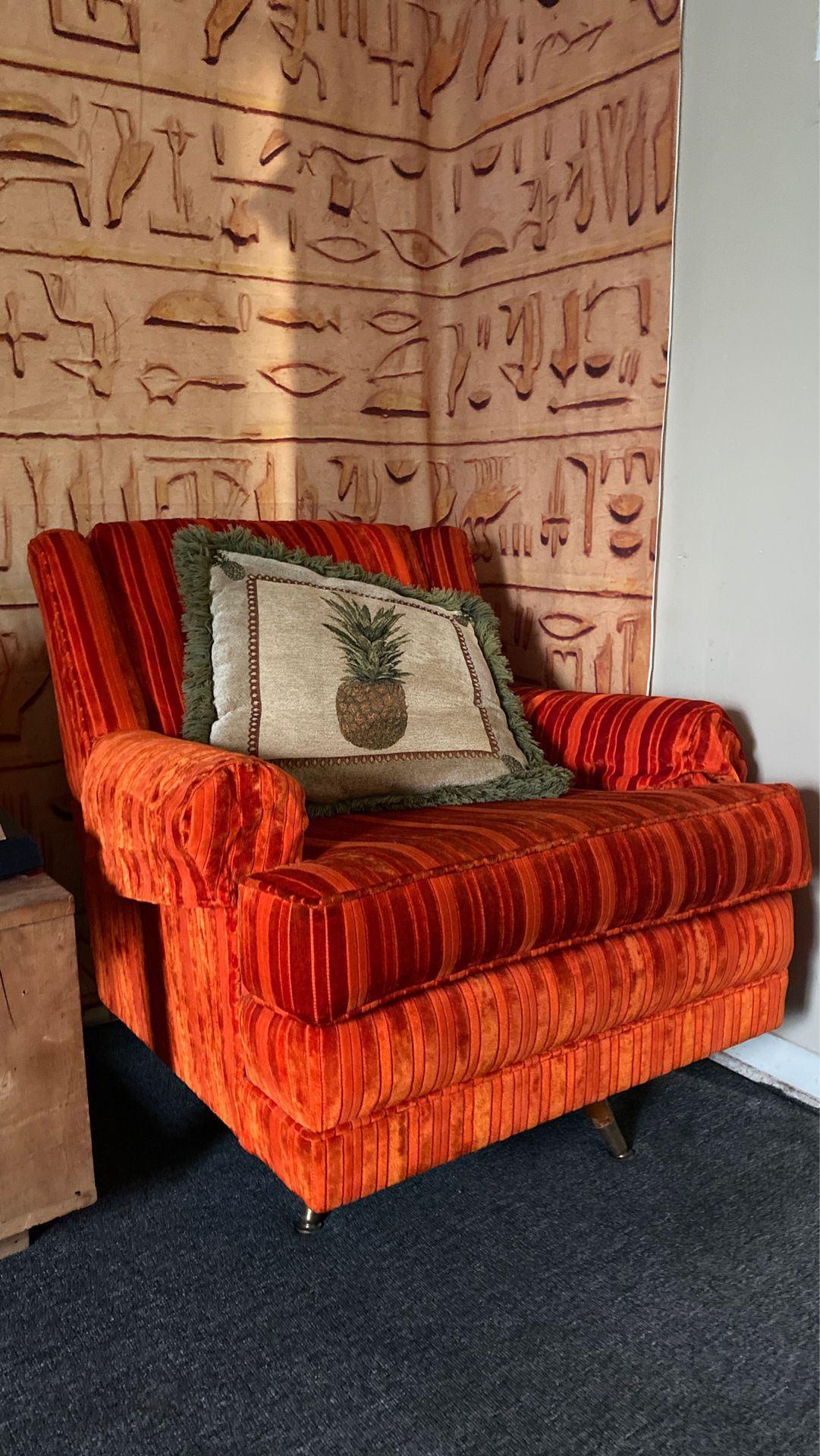 Orange Rocking chair