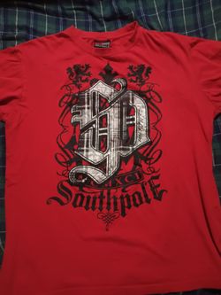 Southpole shirt, red, 2XL