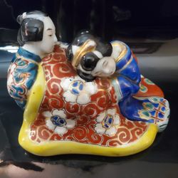 Rare Vintage Kutani Japanese Porcelain Fertility Sculpture 