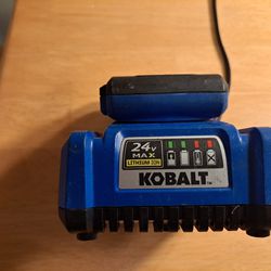 Kobalt 24v Lithium ion Max Battery And Charger For Power Tools.