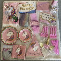 Unicorn party supplies (everything Included)
