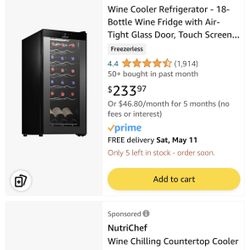 Wine Cooler Refrigerator Used