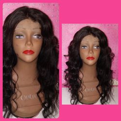20" Brazilian Body Wave Unprocessed 4x4 Glueless Human Hair Wig 