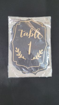 Party Table Numbers