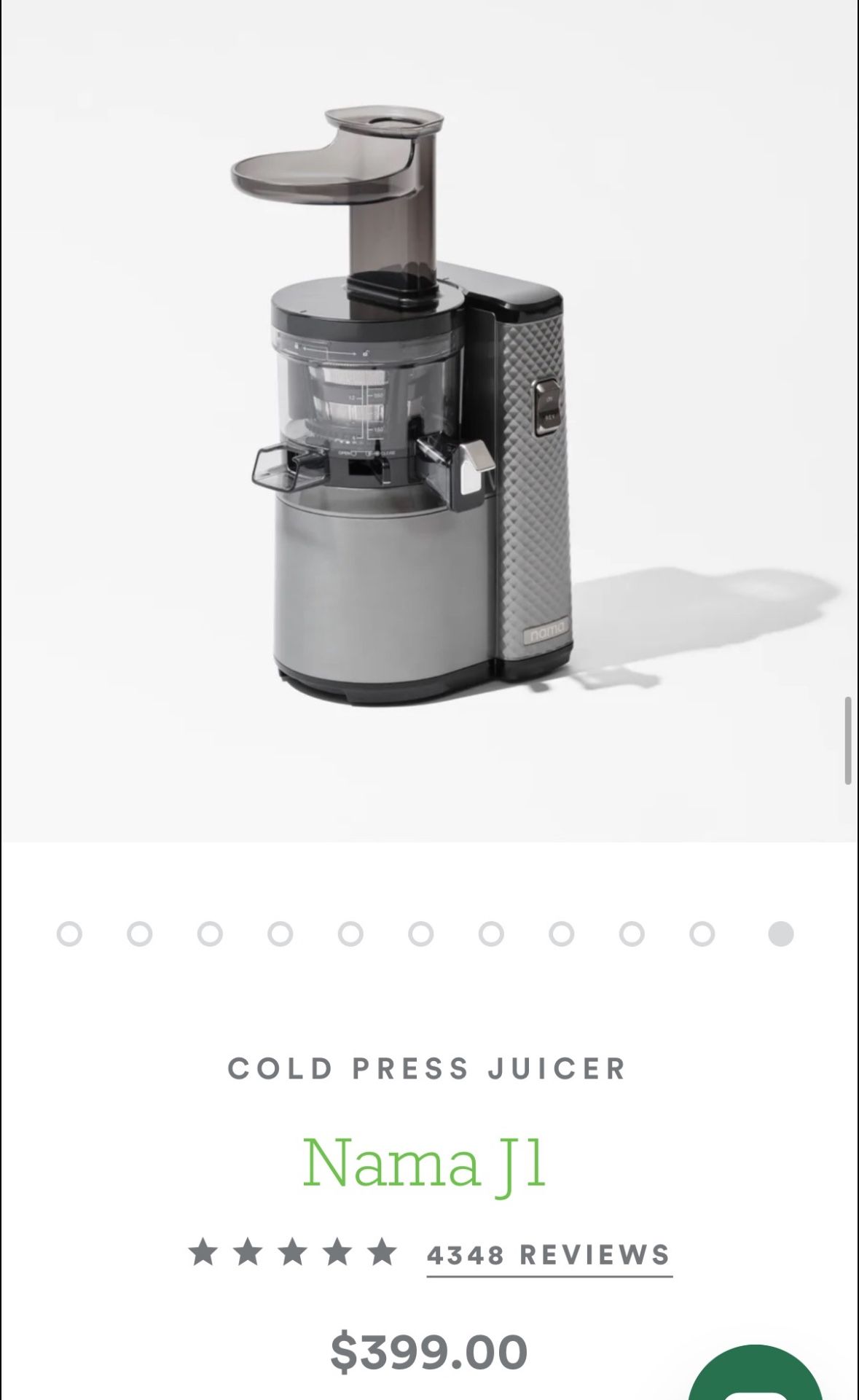 Nama Cold Press Juicer Vitality 5800 J1 with Pure Press Technology