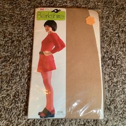 Vintage Berkshire sheer pantyhose, color beige, size: M