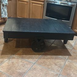 Railroad Cart Coffee Table 