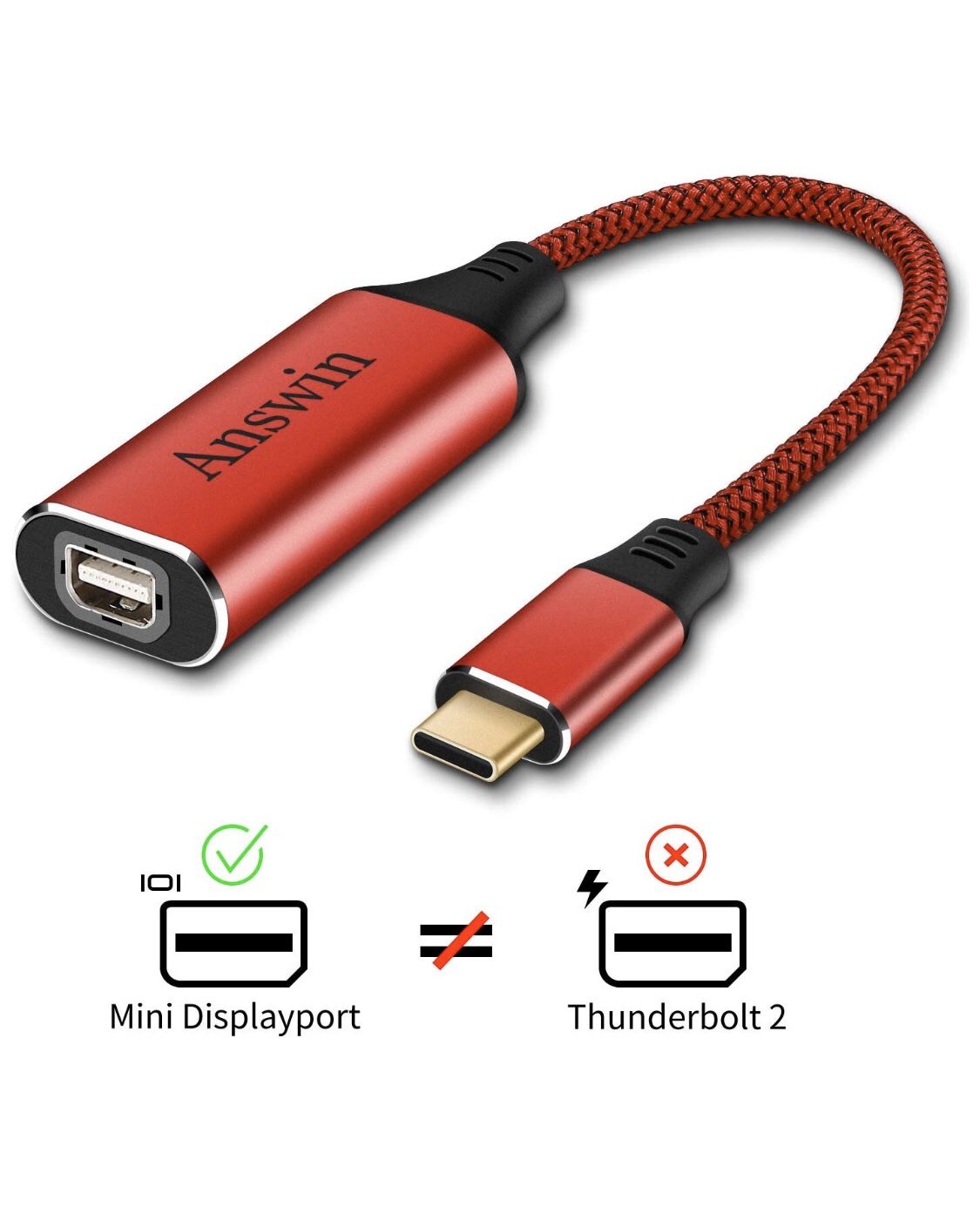 USB C to Mini Displayport Adapter (4K@60Hz)