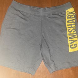 Gymshark Bold Shorts Mens Sz. L Onyx Gray/Yellow