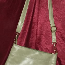 Women's Grayish Small Crossbody Purse/Handbag With Adjustable Strap
