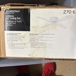 42” Ceiling Fan With Light Kit