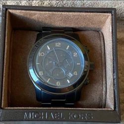 Michael Kors Men's Runway Blacked Out Ion Watch
