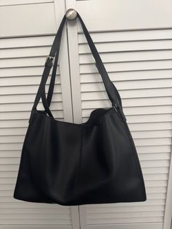 NWT! Black Shoulder Tote Bag