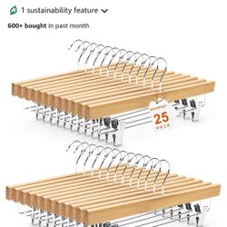 25 Pack Pants Hangers NEW
