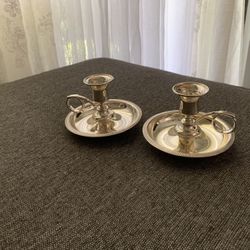 Silver Plate Candle Holder