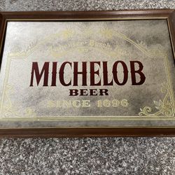 Vintage Michelob Beer Mirror