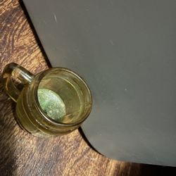 Mini Amber Glass Beer Stein Candle