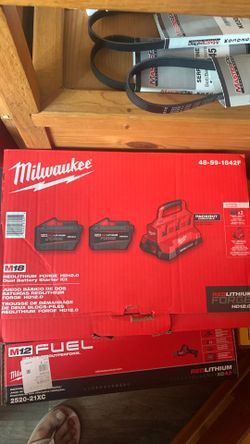 Milwaukee batteries & charger