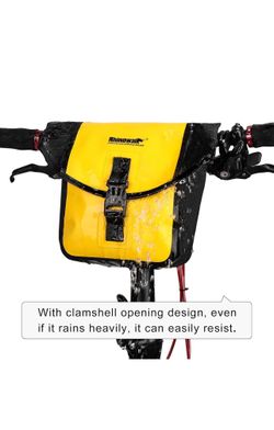 Waterproof Cycling Storage Bicycle Pannier Bag, Yellow