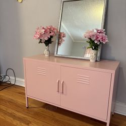 Pink 2 Door Novogratz Cabinet