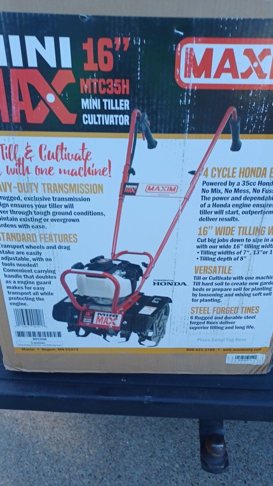 Maxim® Mini Tiller Cultivator (MTC35H) Honda GX35