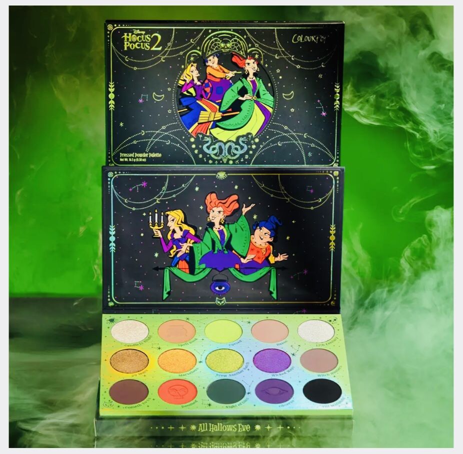 Limited Edition! COLOURPOP ✨🔮🧹Disney©️HOCUS POCUS 2🧹🔮 ✨All Hallows Eve Pressed Powder Pallet 🎨