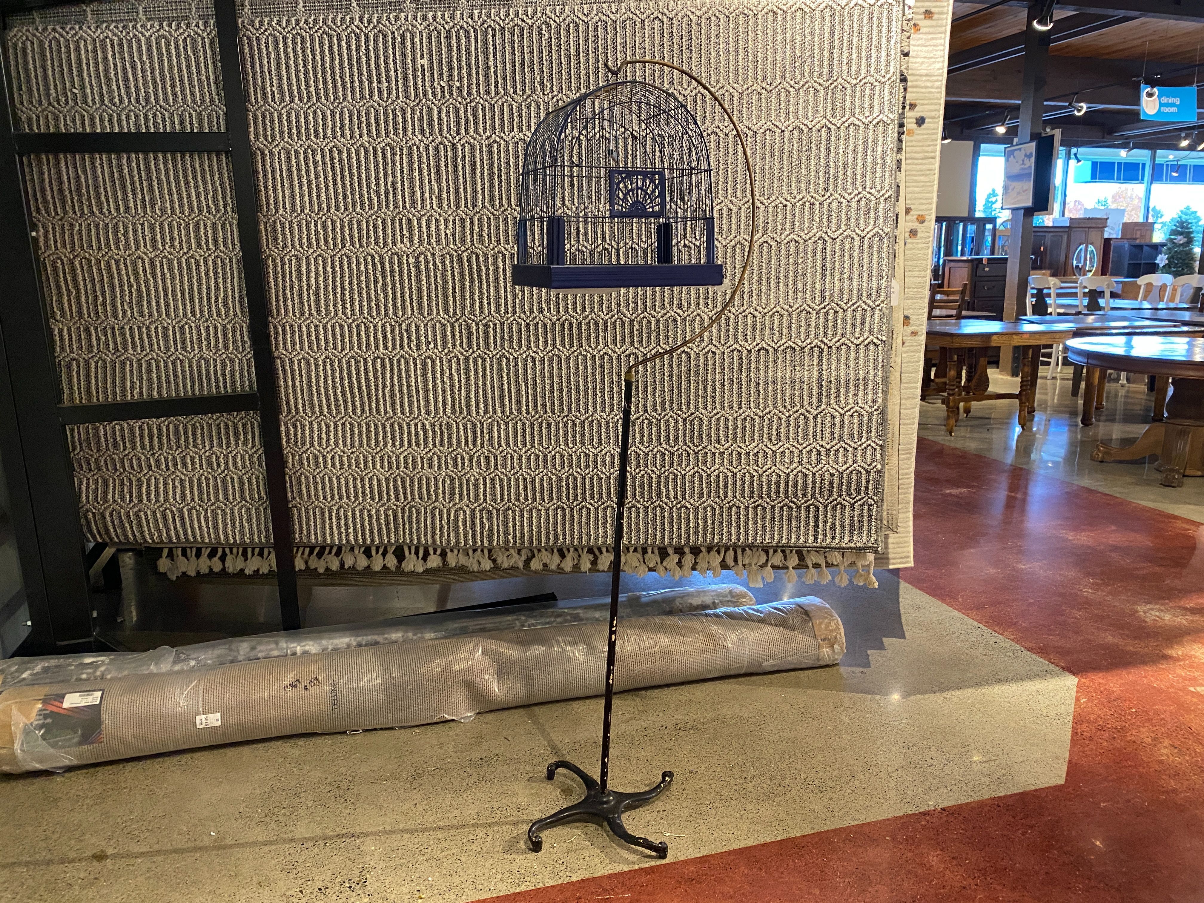 Blue Crown Birdcage Stand