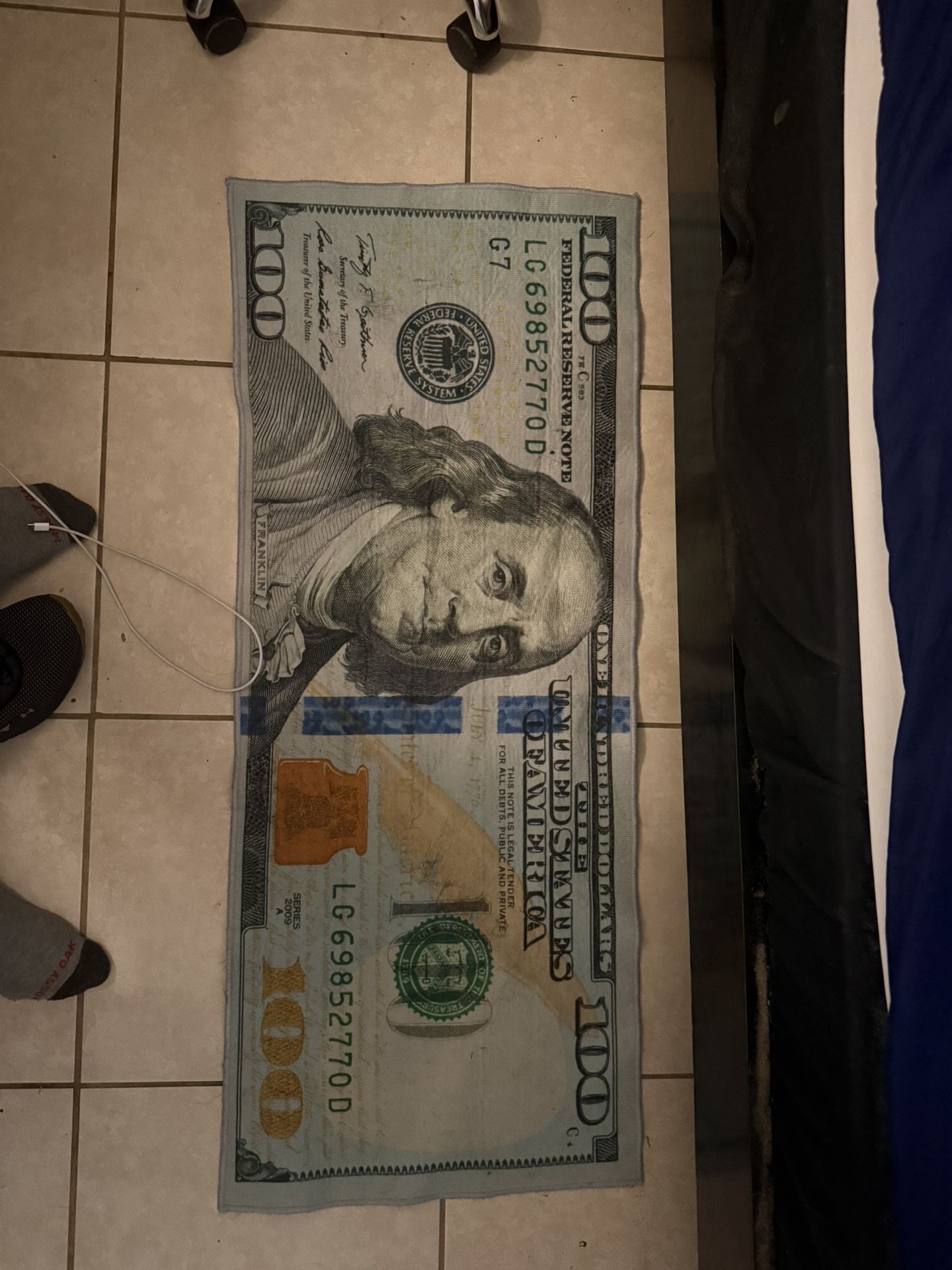 Money Mat 100 Dollar Bill π΅