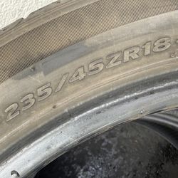 235/45/18 Hankook (2 Tires) $40.00/ Each