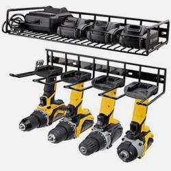BRAND NEW IN BOX Wall Mounted Power Tool Organizer Holder, Heavy Duty Drill Rack & Tool Shelf