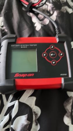 Snap on battery tester