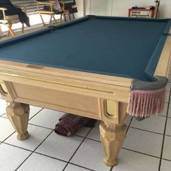 Full Size POOL TABLE Complete With Game Balls And Accessories 