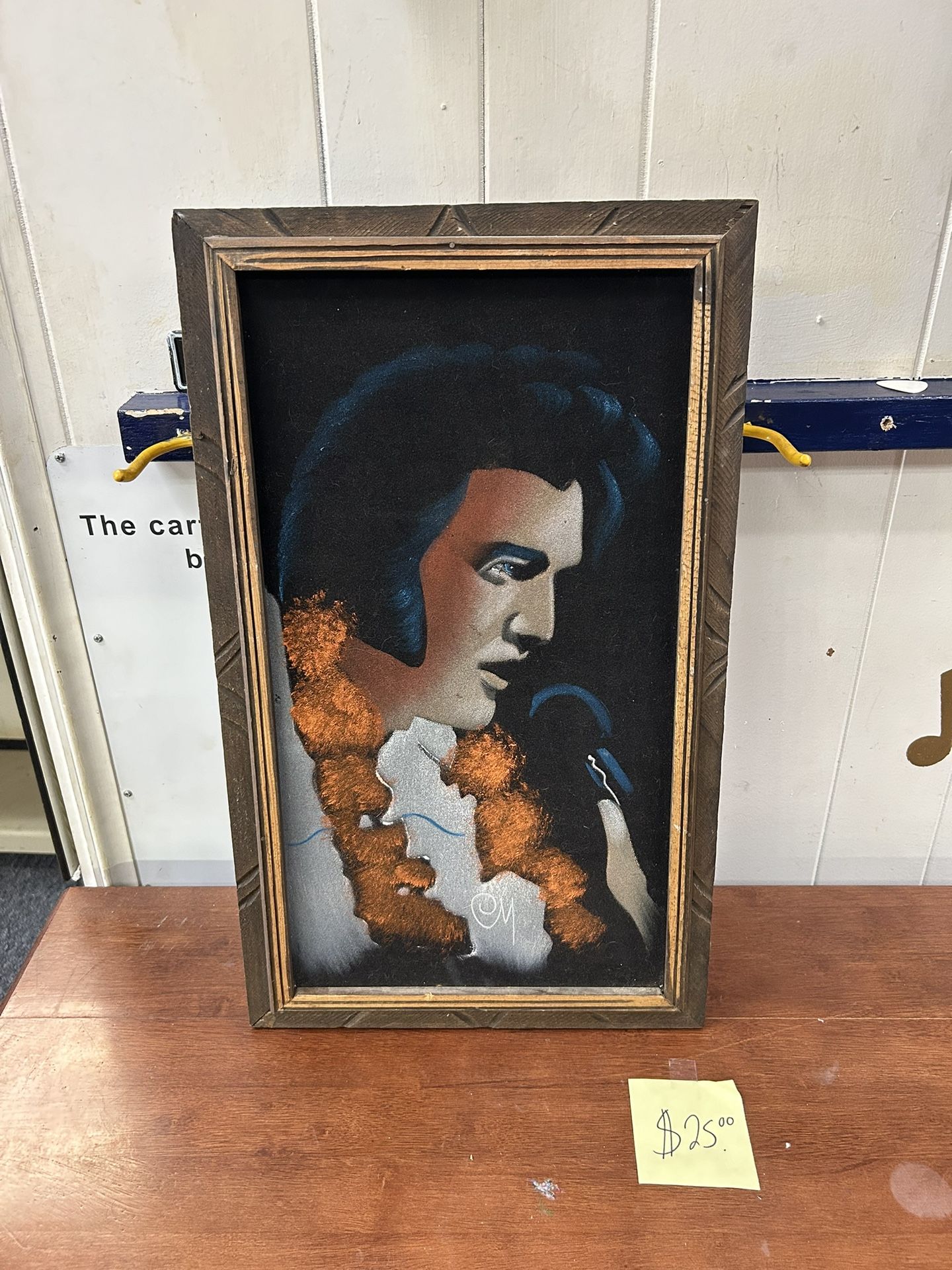 Vintage Elvis Presley Velvet Painting