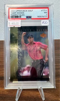 Tiger Woods Rookie Card - PGA golf sports cards
