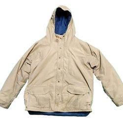 [VINTAGE] 90s-00s Columbia Jacket Mens Tan/Blue XL Gore-Tex 3M Thinsulate