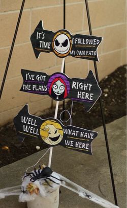 Nightmare before Christmas sign