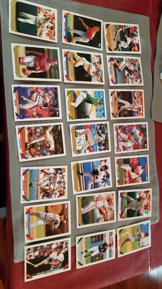 21 Baseball Trading Cards