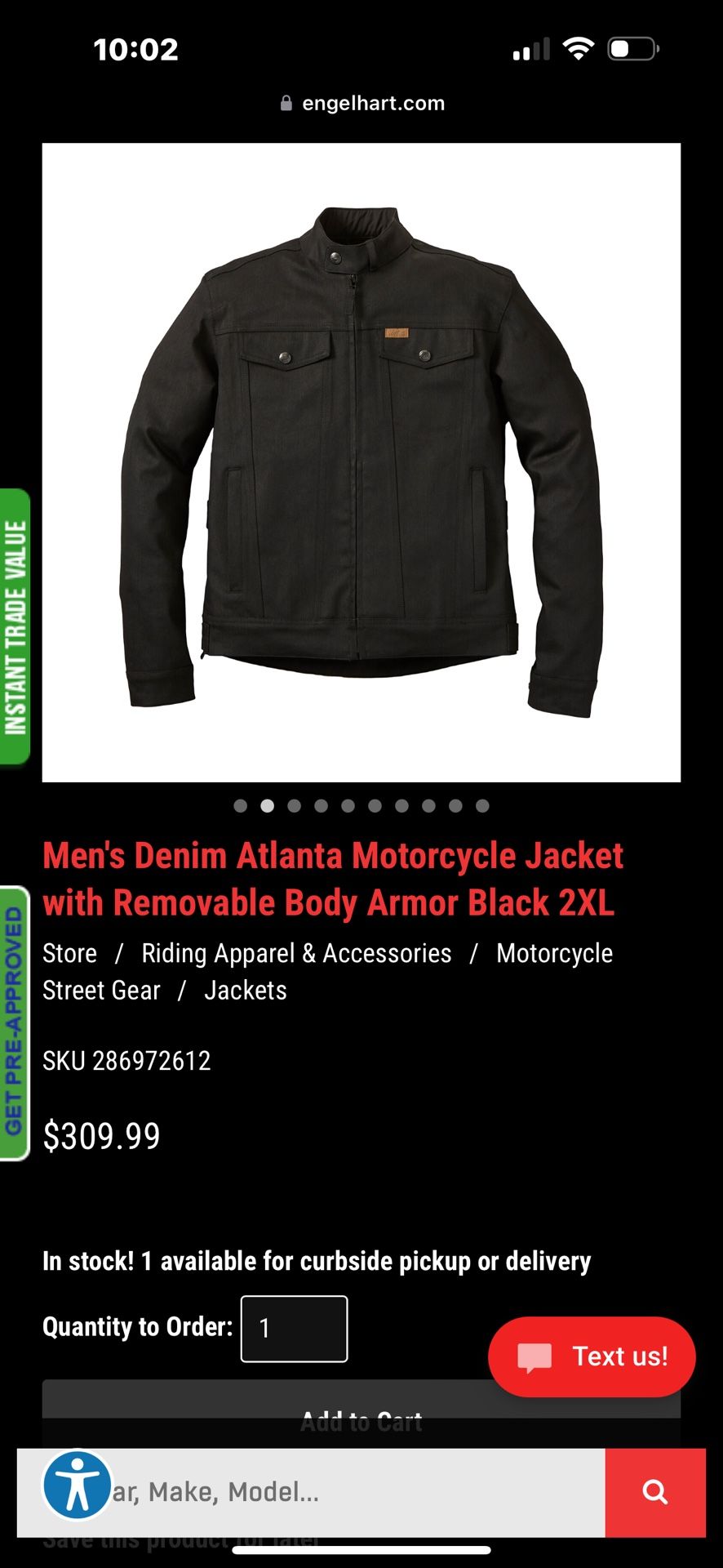 Indian Motorcycle Atlanta Jacket. Xxl 