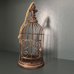 Vintage-Style Decorative Birdcage
