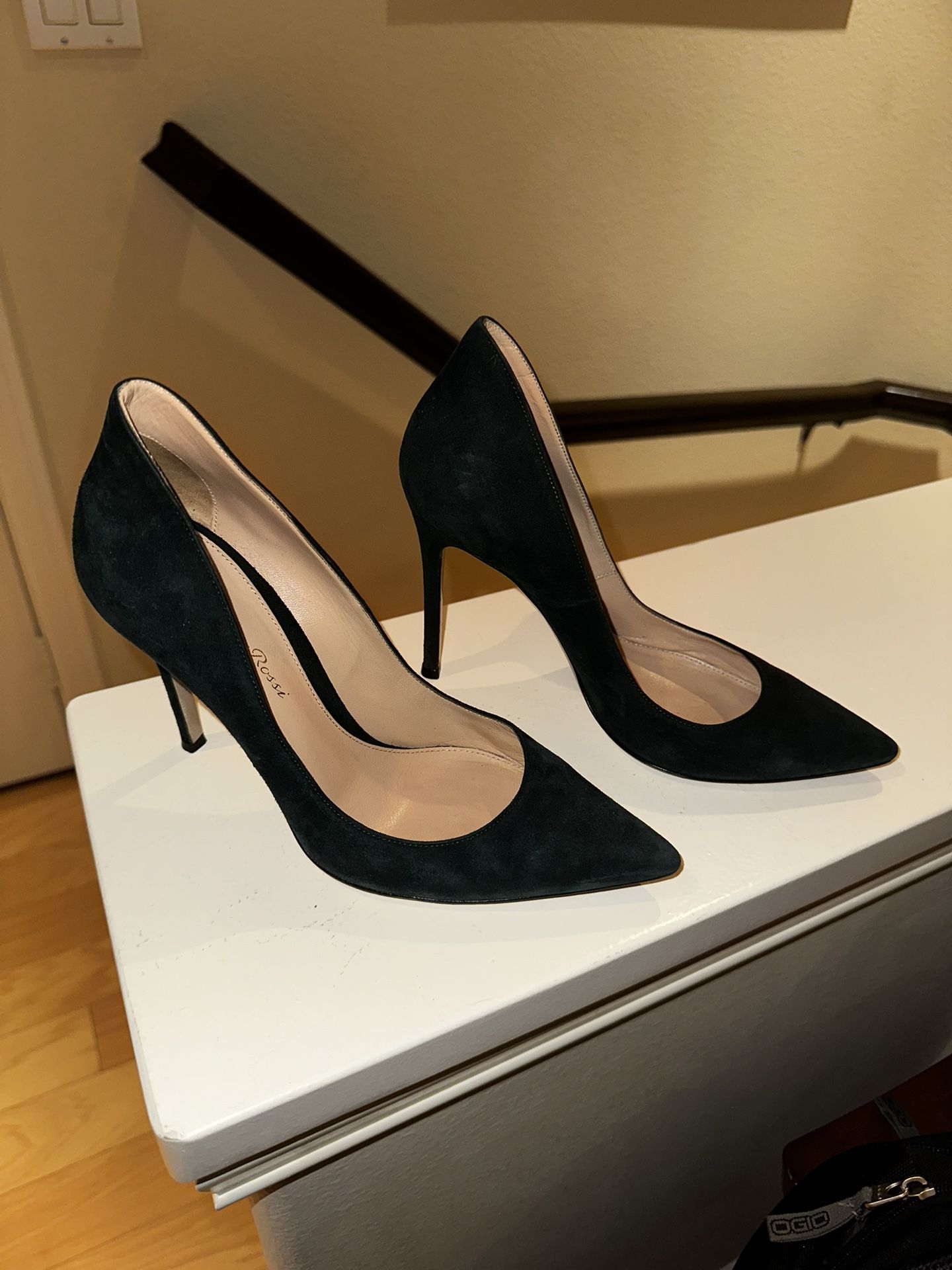 Gianvito Rossi 105 Green Suede Stiletto 37.5