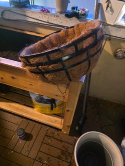 2 Large Hanging Flower Planters