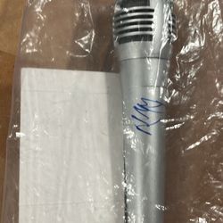 Post Malone microphone signed