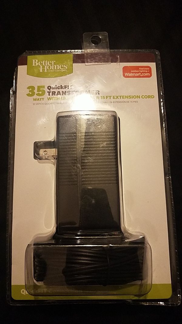 35 watt quickfit transformer with light sensor and 15 ft extension cord