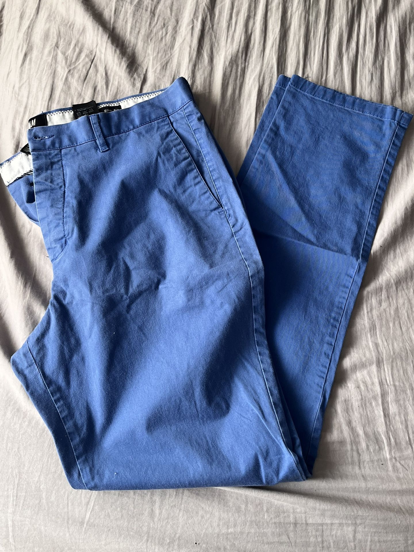 Blue H&M chino pants - size 34R