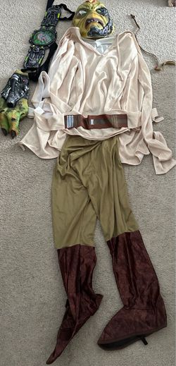 Kids Sci-Fi Jedi & Alien Hybrid Costume Set (With Mask & Gauntlet) size Medium